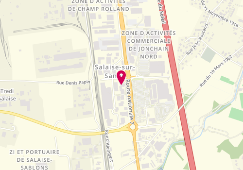 Plan de Credit Agricole Mutuel Sud Rhone Alpes, 5 Rue Daniel Balavoine, 38150 Salaise-sur-Sanne