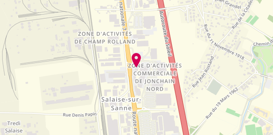 Plan de Banque Populaire Auvergne Rhône Alpes, 7, Rue Jonchain Zone Aménagement Du
Rue Jonchain S, 38150 Salaise-sur-Sanne