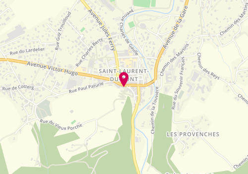 Plan de Credit Agricole Mutuel Sud Rhone Al, 4 place Aristide Briand, 38380 Saint-Laurent-du-Pont
