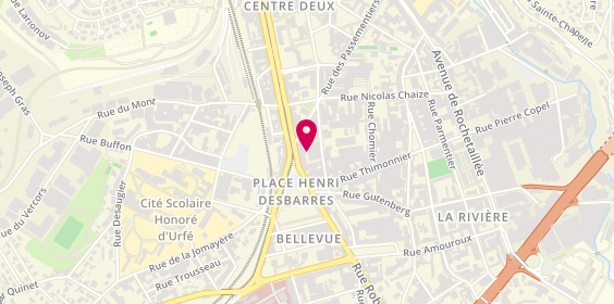 Plan de Groupama, 5 Place Bellevue, 42100 Saint-Étienne