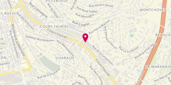 Plan de BNP Paribas - Saint Etienne Cours Fauriel, 67 Cr Fauriel, 42000 Saint-Étienne