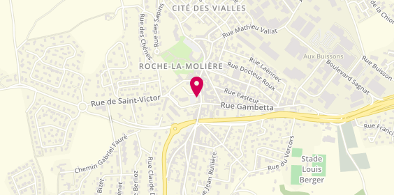 Plan de Caisse d'Epargne Roche la Moliere, 1 Rue du Colonel Arnaud Beltrame, 42230 Roche-la-Molière
