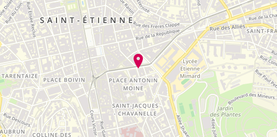Plan de Caisse d'Epargne Saint-Etienne Libération, 10 avenue de la Libération, 42000 Saint-Étienne