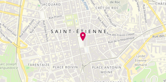 Plan de LCL Banque et Assurance, 7 Hôtel de Ville, 42000 Saint-Étienne