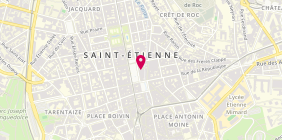 Plan de Interfimo, 7 place Hôtel de Ville, 42000 Saint-Étienne