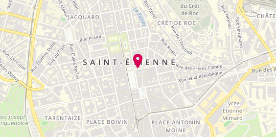 Plan de Banque Populaire Auvergne Rhône Alpes, 2 Blanqui, 42000 Saint-Étienne