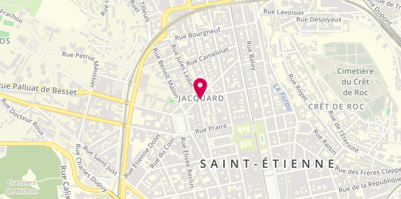 Plan de Ace Crédit, 32 Rue Paul Bert, 42000 Saint-Étienne