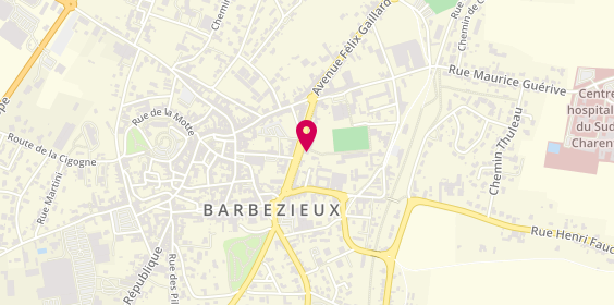 Plan de Banque Populaire Aquitaine Centre Atlantique, 5 Ter Boulevard Chanzy, 16300 Barbezieux-Saint-Hilaire