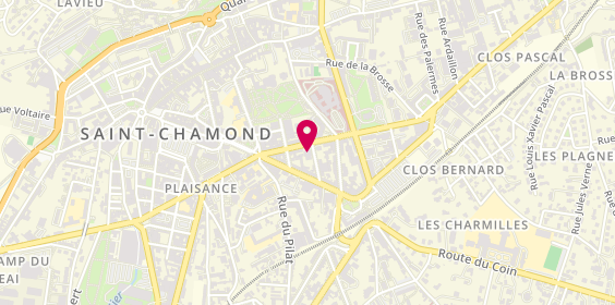 Plan de Caisse d'Epargne St Chamond Victor Hugo, 16 Rue Victor Hugo, 42400 Saint-Chamond