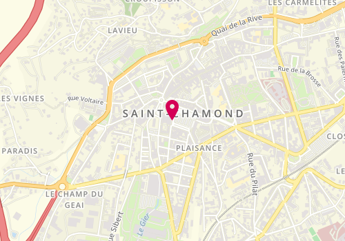Plan de Crédit Agricole, 32 place de la Liberté, 42400 Saint-Chamond
