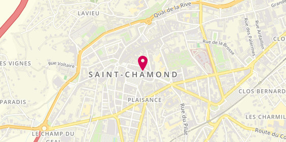Plan de LCL Banque et assurance, 14 place de la Liberté, 42400 Saint-Chamond