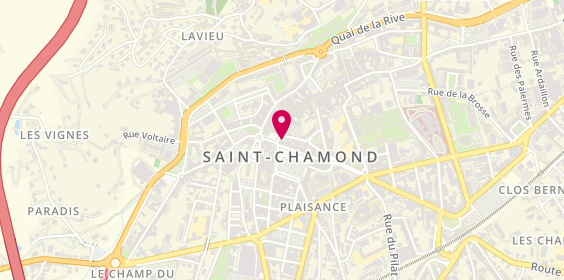Plan de Caisse d'Epargne St Chamond Liberté, 1 place de la Liberté, 42400 Saint-Chamond