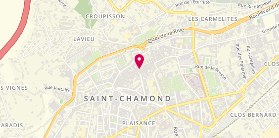 Plan de BNP Paribas - Saint Chamond, 44 Rue de la République, 42400 Saint-Chamond