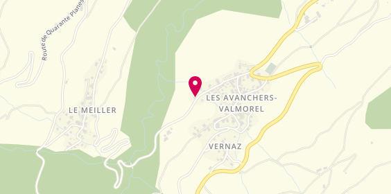 Plan de Credit Agricole des Savoie, Bourg Morel, 73260 Les Avanchers