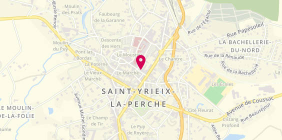 Plan de Banque Populaire Aquitaine Centre Atlantique, 6 Rue Victor Hugo, 87500 Saint-Yrieix-la-Perche