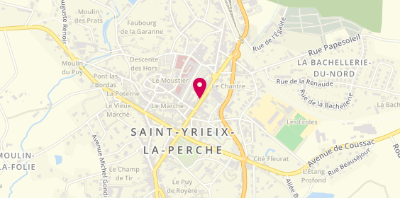 Plan de Caisse d'Epargne Saint Yrieix la Perche, 32 Boulevard de l'Hôtel de Ville, 87500 Saint-Yrieix-la-Perche