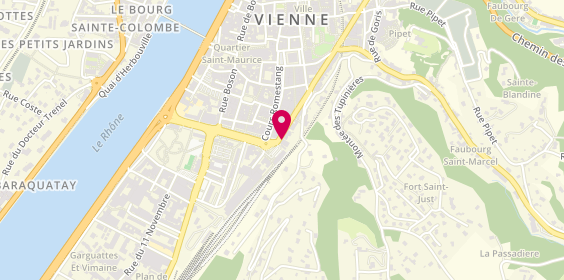 Plan de Caisse d'Epargne Vienne Ville, 75 Rue Victor Hugo, 38200 Vienne