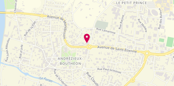 Plan de Banque Populaire Auvergne Rhône Alpes, 15 Bis avenue de Saint-Etienne, 42160 Andrézieux-Bouthéon
