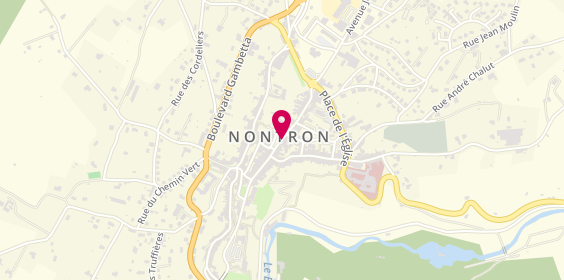 Plan de Agence Nontron, 8-10 place Alfred Agard, 24300 Nontron