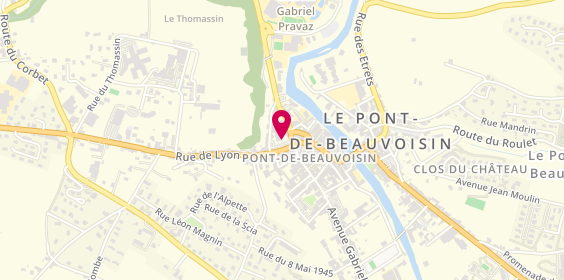 Plan de Caisse d'Epargne Pont de Beauvoisin, Rue du Bourg 9, 38480 Le Pont-de-Beauvoisin