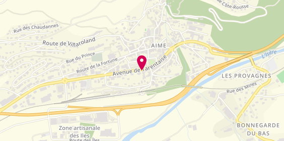 Plan de Crédit Agricole des Savoie, 1006 avenue de la Tarentaise, 73210 Aime-la-Plagne