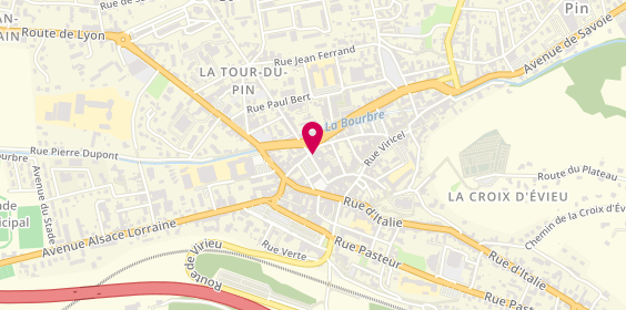 Plan de BNP Paribas - la Tour du Pin, 12 Rue des Récollets, 38110 La Tour-du-Pin