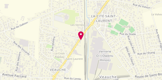 Plan de Caisse d'Epargne Veauche, 40 avenue Henri Planchet, 42340 Veauche