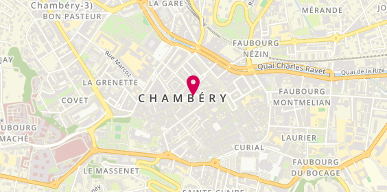 Plan de BNP Paribas - Chambery, 3 Place de l'Hotel de Ville, 73000 Chambéry