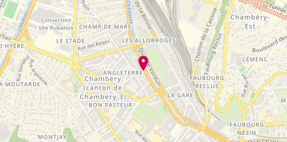Plan de Casden Banque Populaire, Les Jardins du Palais
159 Quai des Allobroges, 73000 Chambéry