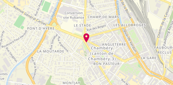 Plan de BNP Paribas, 3 Place du Stade, 73000 Chambéry