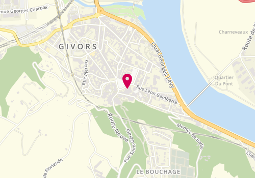 Plan de Crédit Mutuel de Givors, 1 Place Henri Barbusse, 69700 Givors