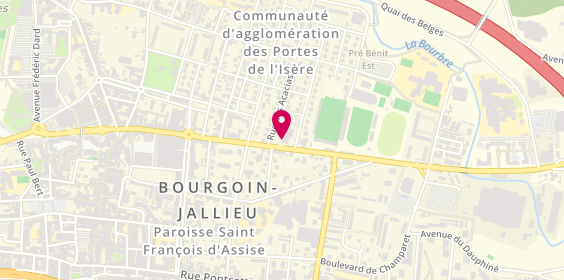Plan de Caisse d'Epargne Bourgoin Pré Bénit, 81 avenue Professeur Tixier, 38300 Bourgoin-Jallieu