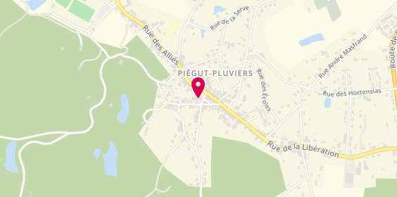 Plan de Crédit Agricole Charente Périgord, 14 place de la République, 24360 Piégut-Pluviers