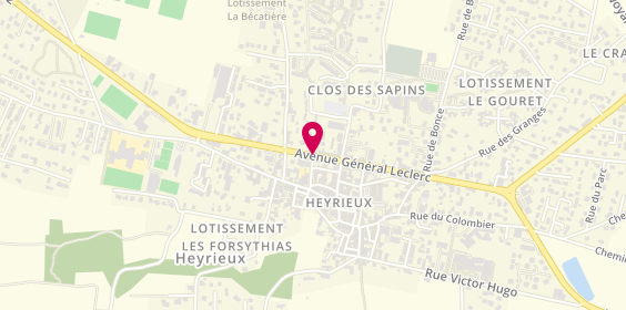 Plan de Caisse d'Epargne Heyrieux, 39 Avenue General Leclerc, 38540 Heyrieux