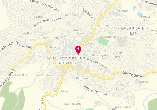 Plan de Sg, 13 place des Terreaux, 69590 Saint-Symphorien-sur-Coise