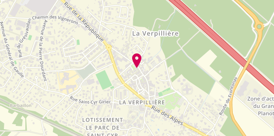 Plan de Caisse d'Epargne la Verpillière, 247 Rue de la République, 38290 La Verpillière