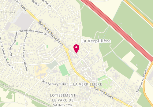 Plan de LCL, 370 Rue de la République, 38290 La Verpillière
