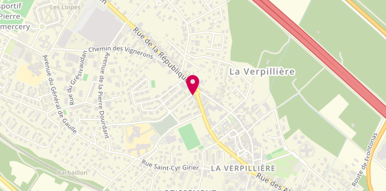 Plan de Banque Populaire Auvergne Rhône Alpes, 455 avenue Lesdiguière, 38290 La Verpillière