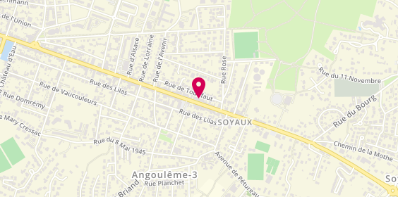 Plan de Banque Populaire Aquitaine Centre Atlantique, 136 avenue du Général de Gaulle, 16800 Soyaux