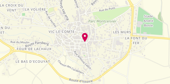 Plan de Caisse d'Epargne Ecureuil, 269 Boulevard du Jeu de Paume, 63270 Vic-le-Comte