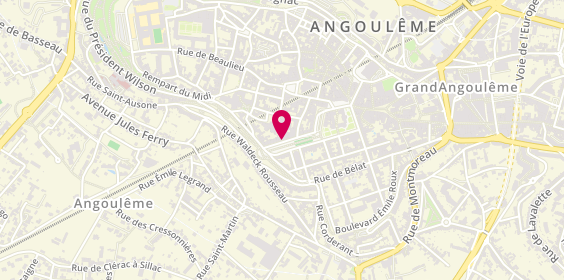Plan de HSBC - Agence Angouleme, 12 avenue Georges Clemenceau, 16000 Angoulême