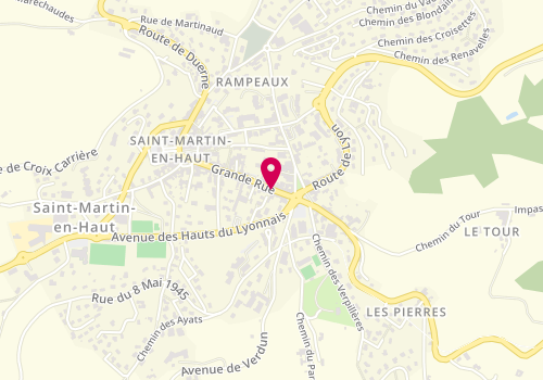 Plan de Groupama, 58 Grande Rue, 69850 Saint-Martin-en-Haut
