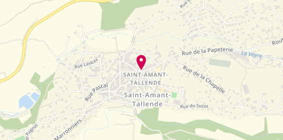Plan de Crédit Agricole, 37 place du Dr Darteyre, 63450 Saint-Amant-Tallende