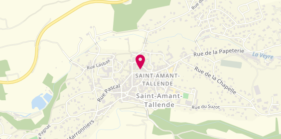 Plan de Caisse d'Epargne Ecureuil, 27 place Du Dr Darteyre, 63450 Saint-Amant-Tallende