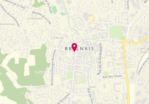 Plan de BNP Paribas - Brignais, 114 Rue Général de Gaulle, 69530 Brignais