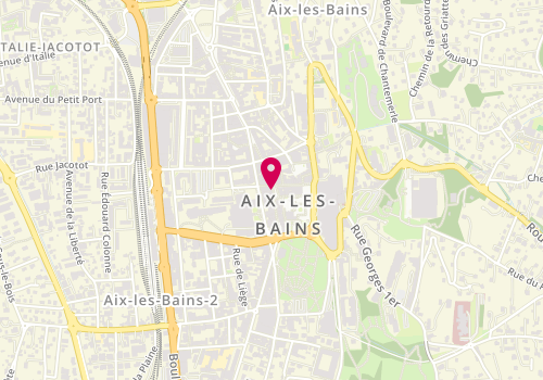 Plan de Aix Les Bains Carnot, 10 place Carnot, 73100 Aix-les-Bains