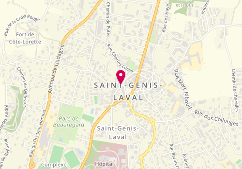 Plan de LCL Banque et assurance, 6 Rue Pierre Fourel, 69230 Saint-Genis-Laval