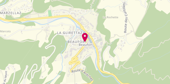 Plan de Banque de Savoie - Beaufort Sur Doron, Rue Pierre Blanc, 73270 Beaufort