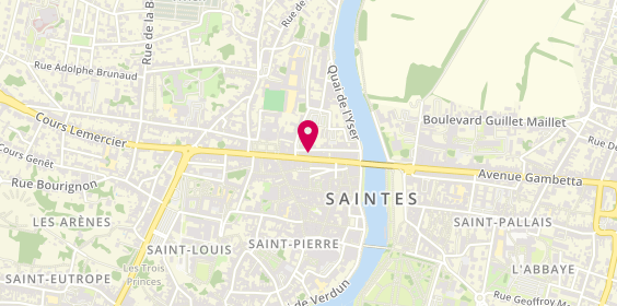 Plan de BNP Paribas - Saintes, 40-41 Bis
Cr National, 17100 Saintes