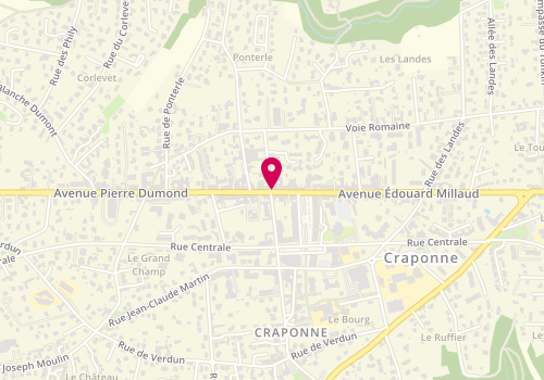 Plan de BNP Paribas - Craponne, 96 avenue Edouard Millaud, 69290 Craponne